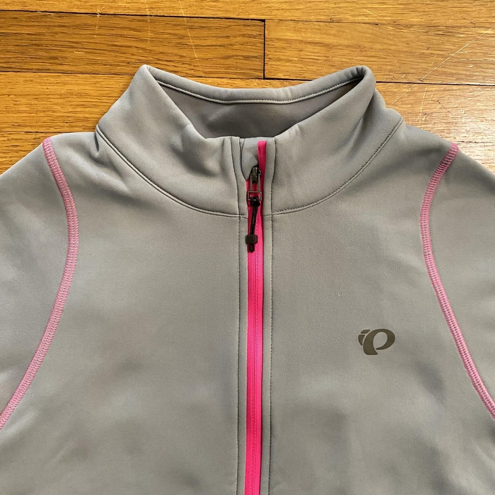 Pearl Izumi Cycling Jacket Womens Medium Gray Select Thermal Full Zip 11221680 - Picture 2 of 12
